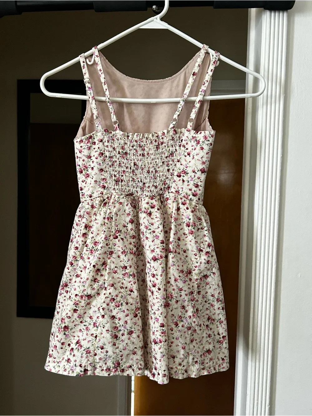 Weissman Floral Lyrical Dress with attached Leotard. Size IC 7/8